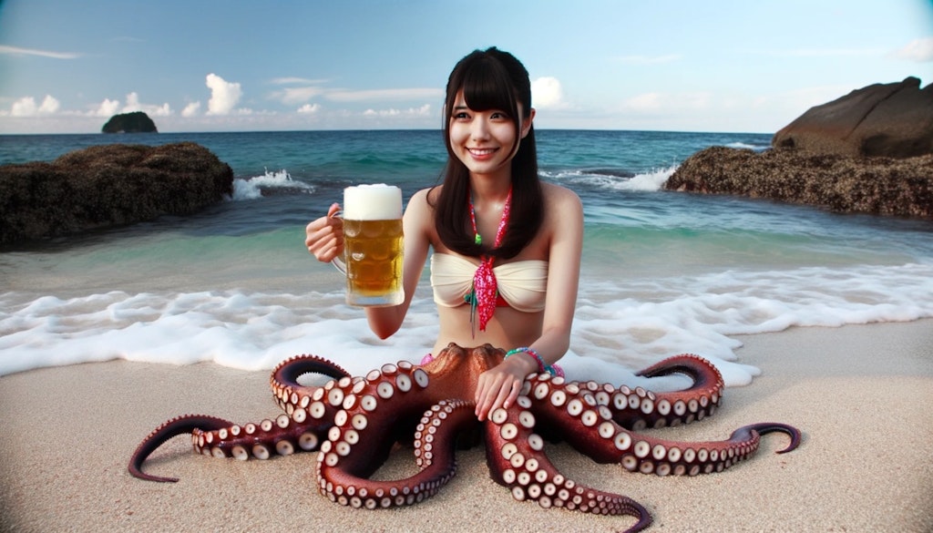 絶えて久しいビール会社の水着ポスター