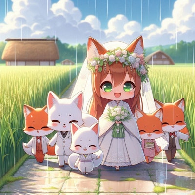 狐の嫁入り