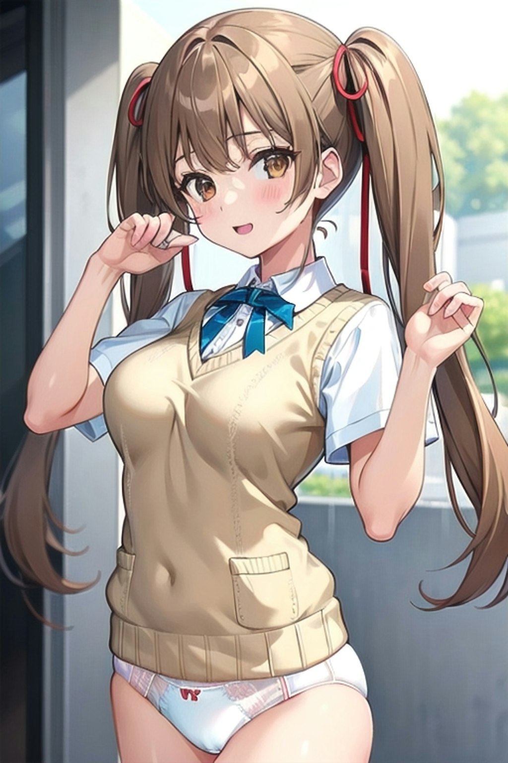 School twintails girl