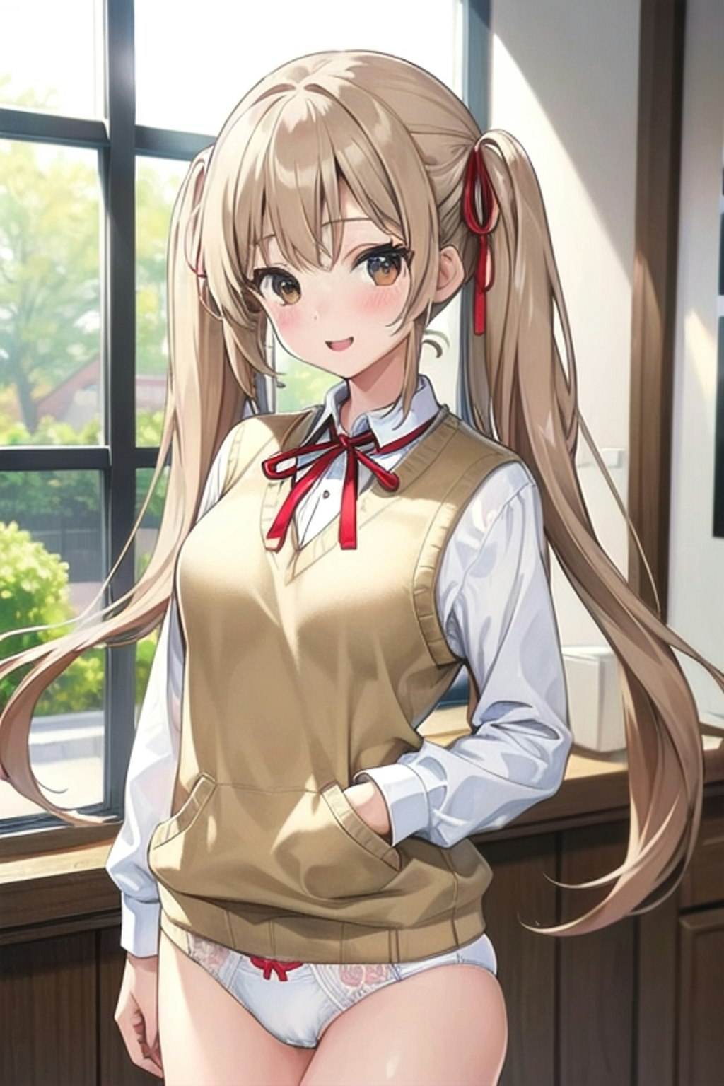 School twintails girl