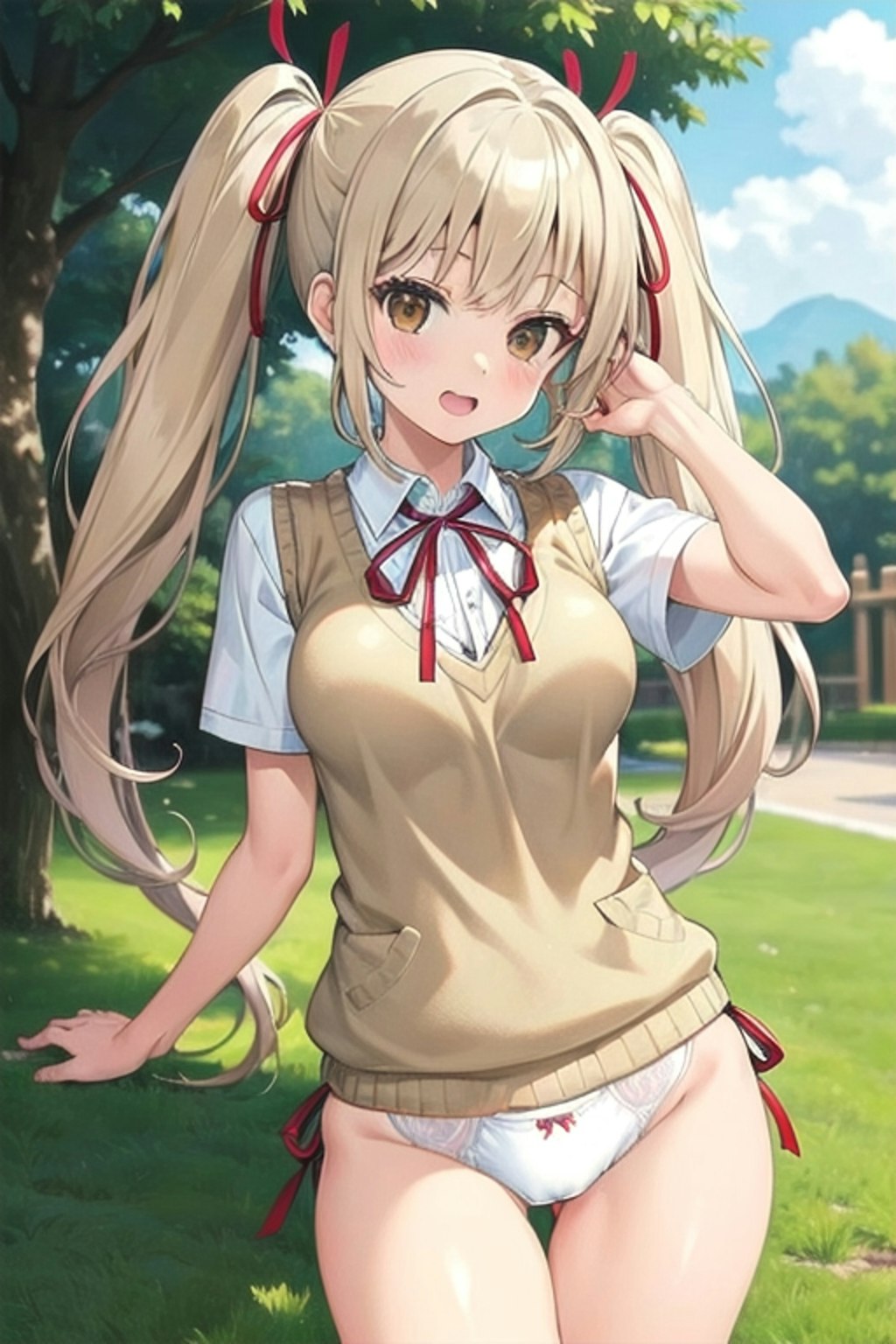 School twintails girl