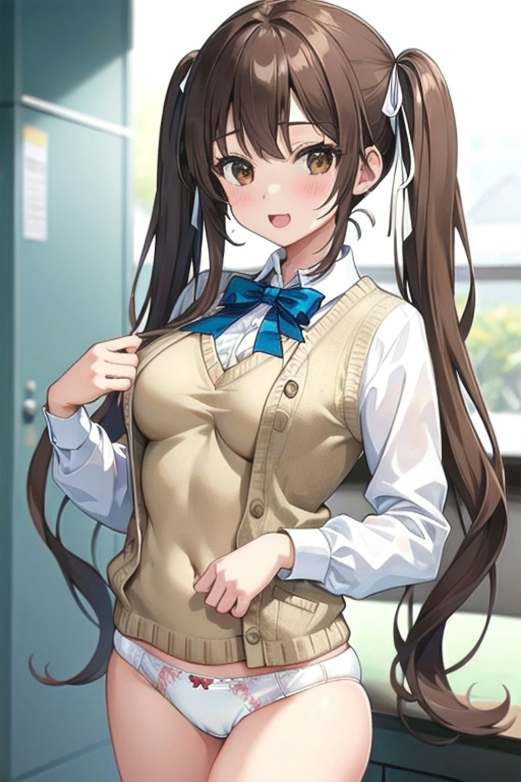 School twintails girl