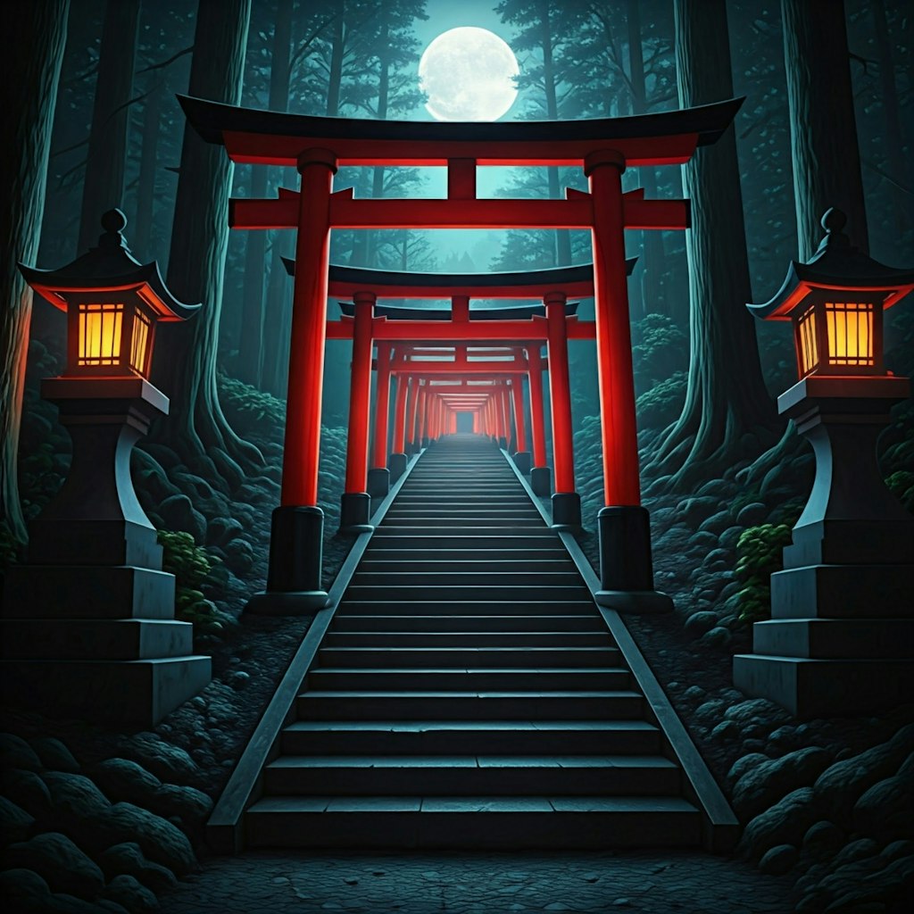 夜の神社