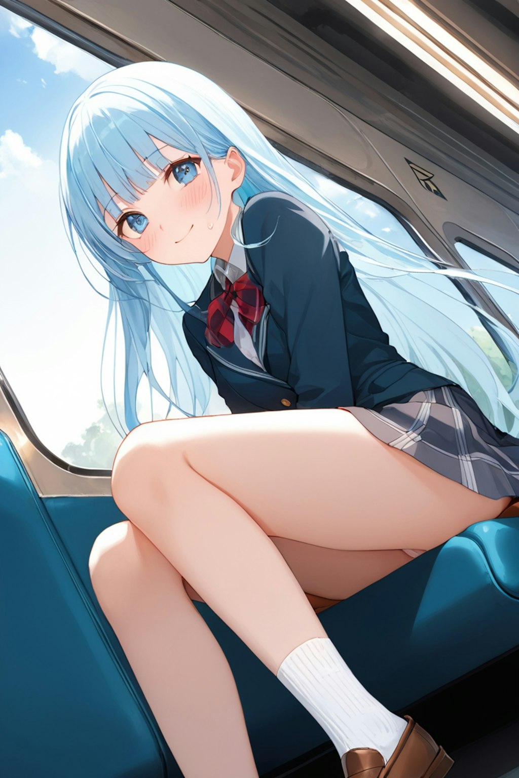 電車の中で