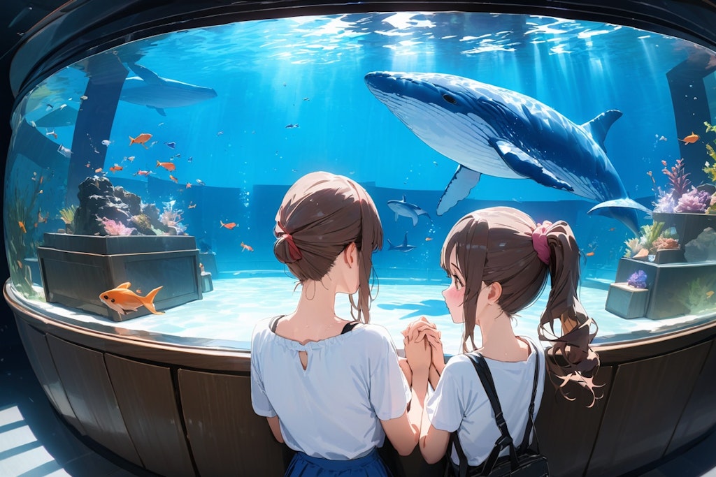 水族館のクジラ