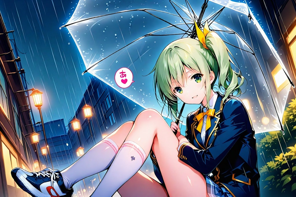 雨の日はビニール傘