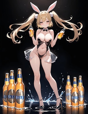 ビール広告の少女
