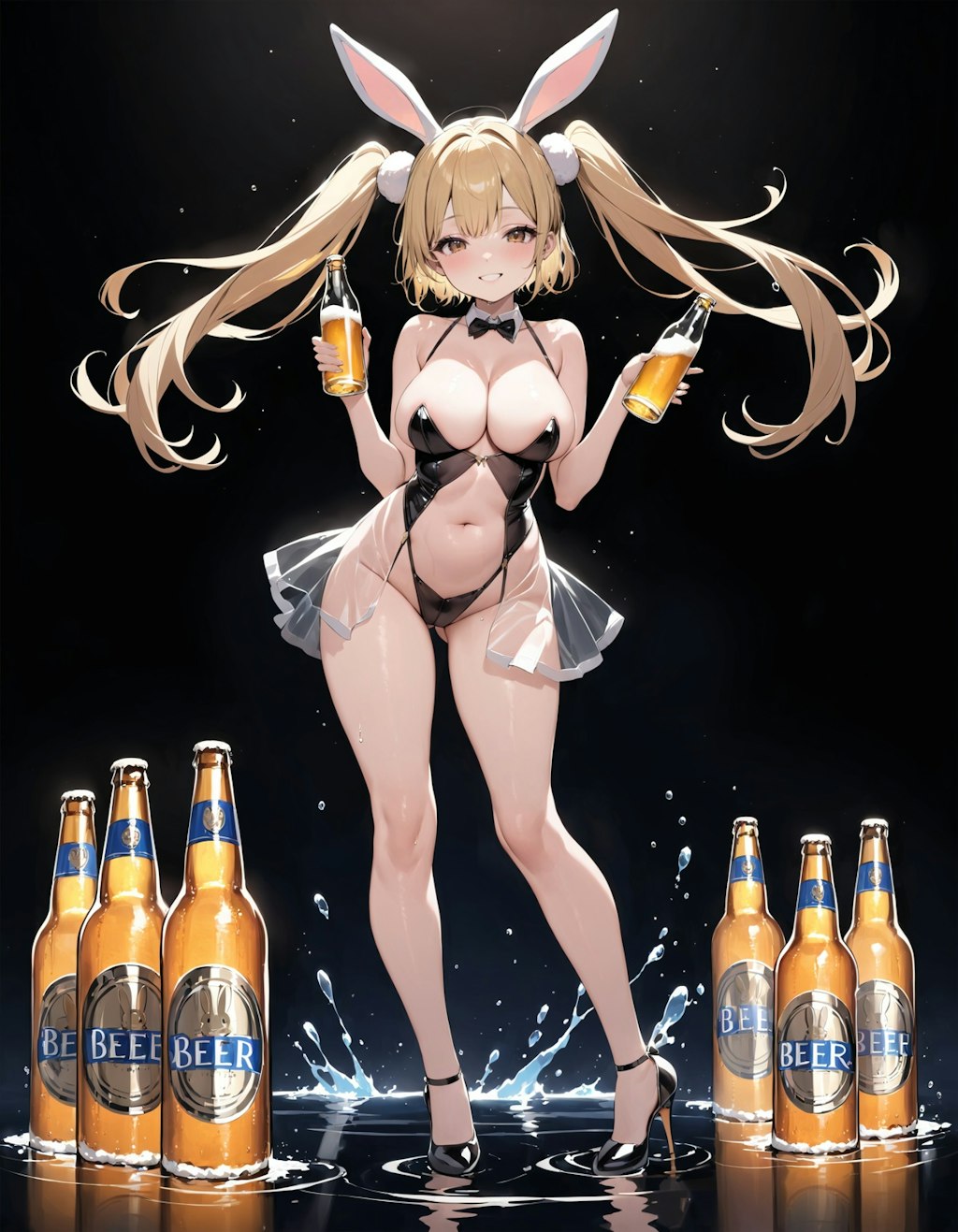 ビール広告の少女