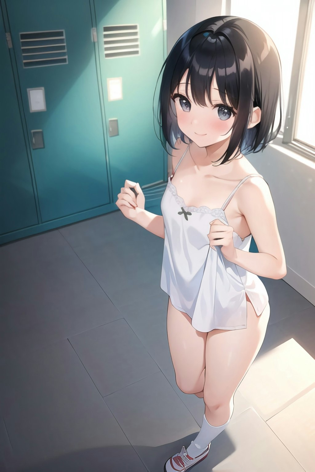 彼女が水着に着替えたら