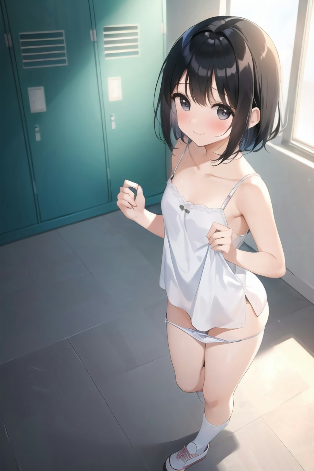 彼女が水着に着替えたら