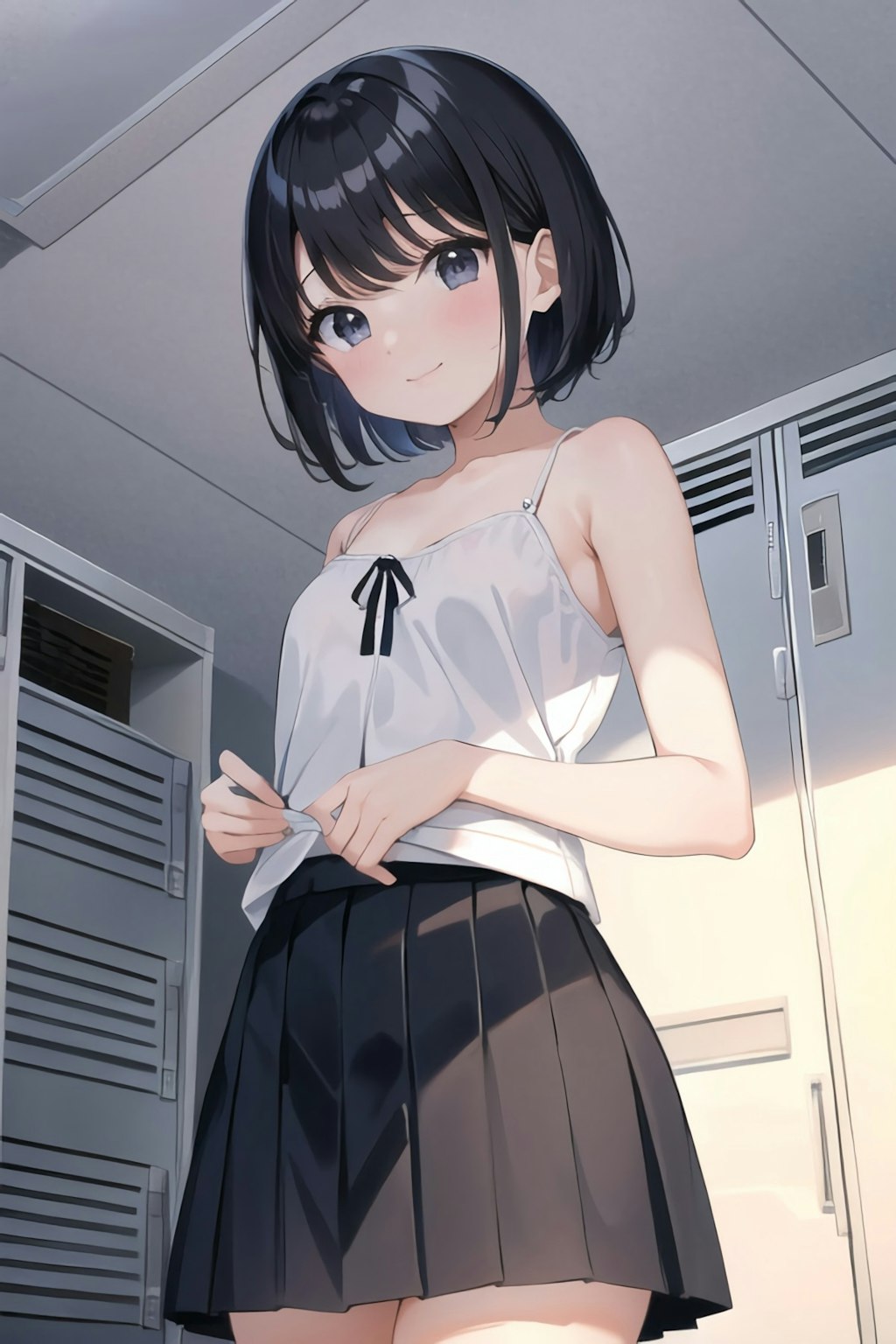 彼女が水着に着替えたら