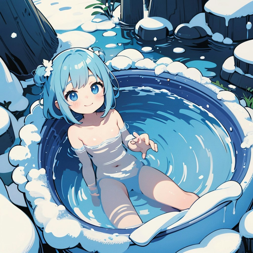 雪女の温泉