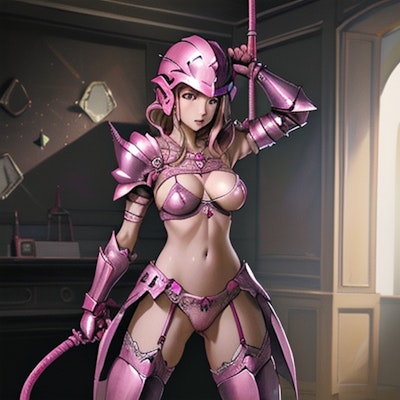 pink lingerie knight