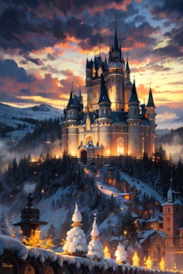 雪の城
