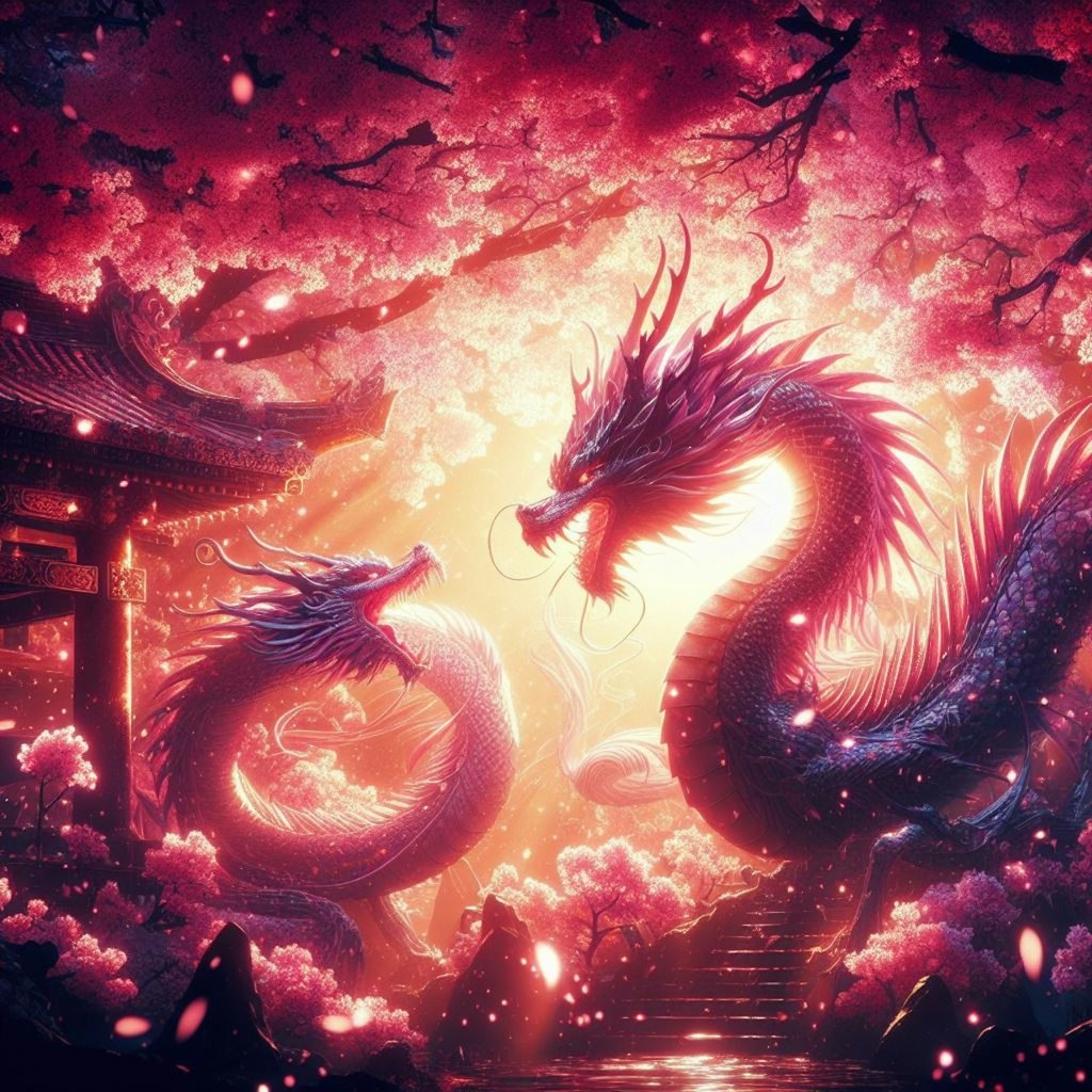 桜の龍