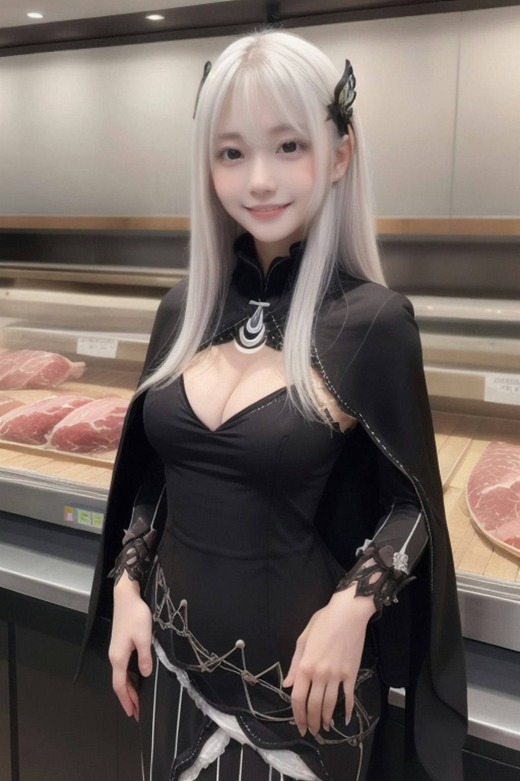 精肉店の看板娘