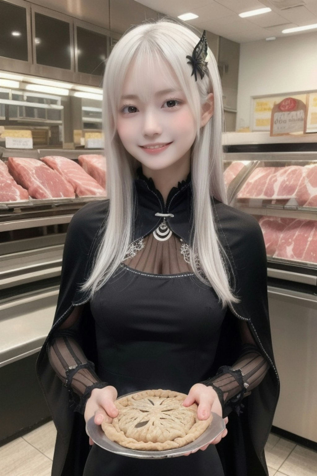 精肉店の看板娘