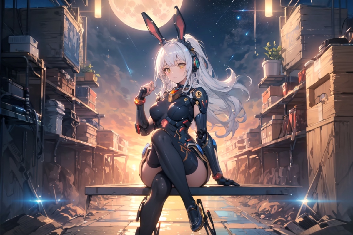 Luna Lepus-type Explore Androids 「Noah＆Saren」 | Chichi-pui（ちちぷい）AIイラスト ...