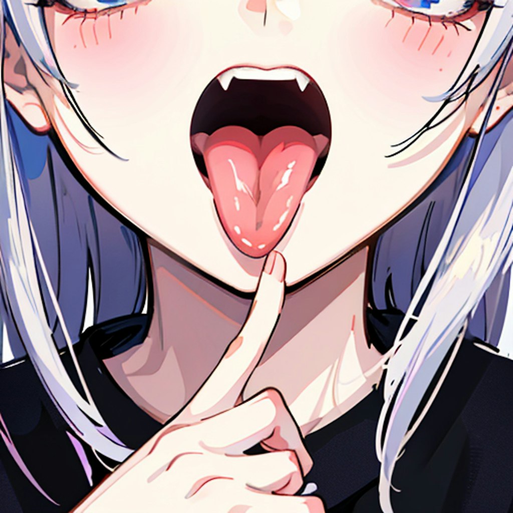 舌と指（５枚）