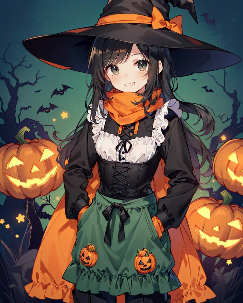 ハロウィン衣装の魔女