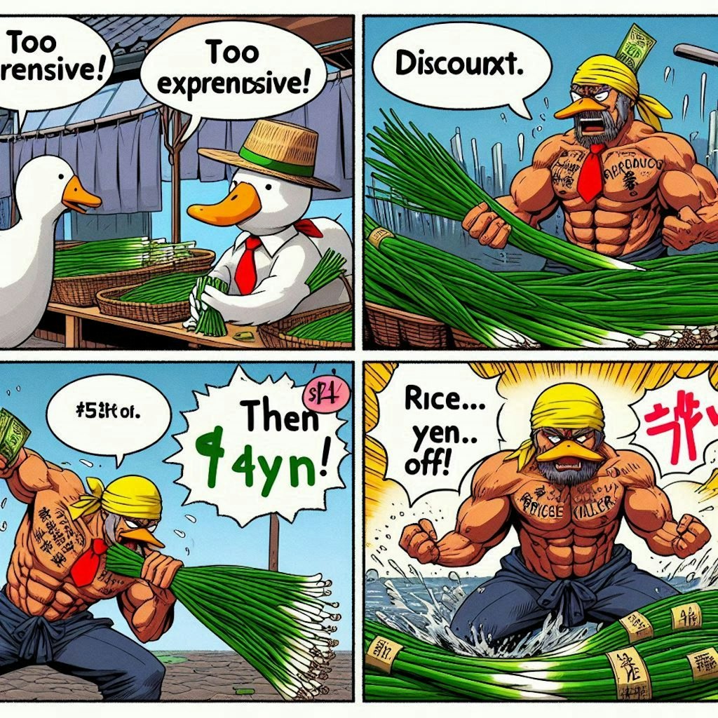 ネギを値切る