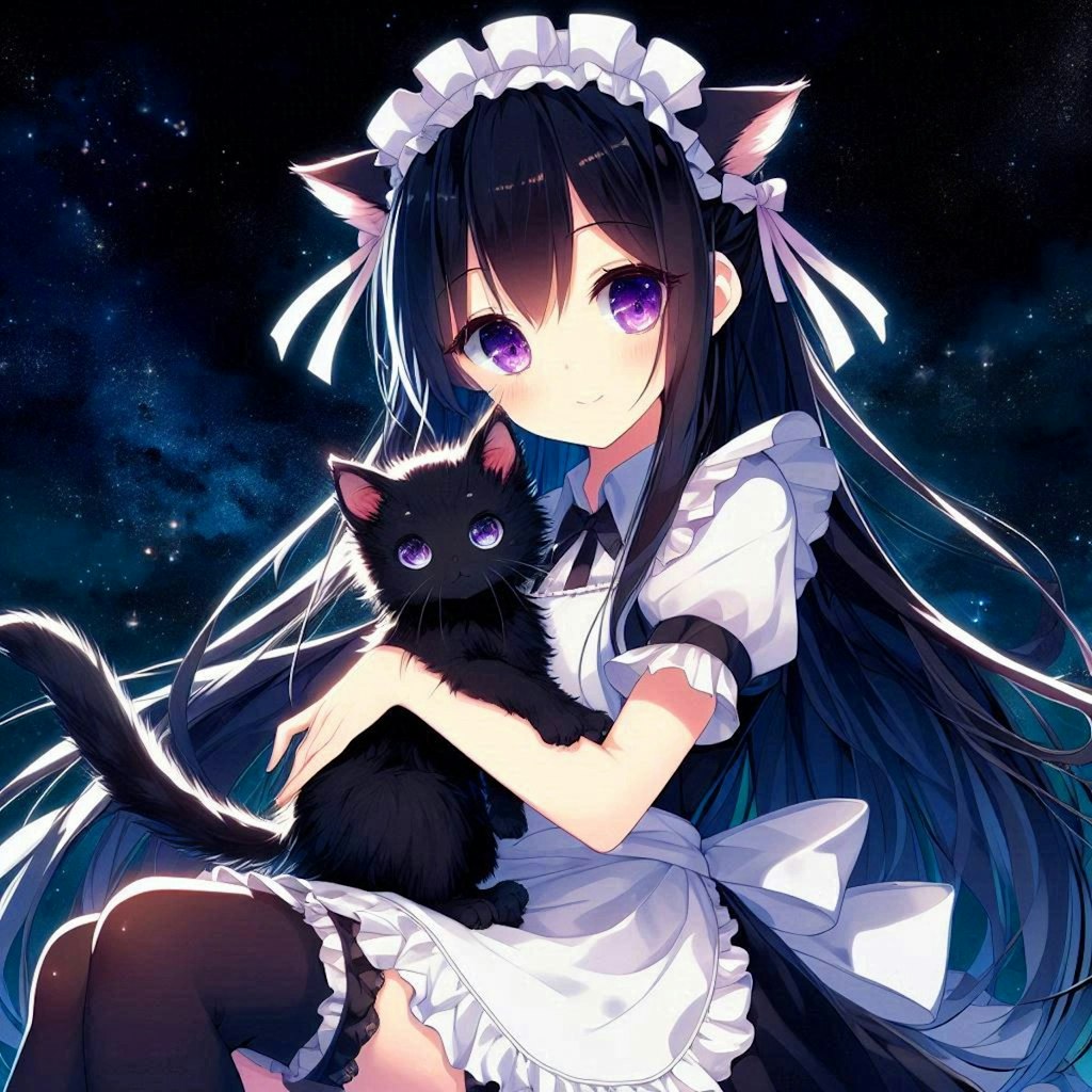 子猫とメイドな、うちの子★その1(12枚)