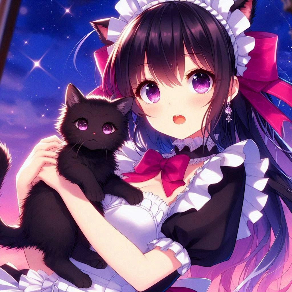 子猫とメイドな、うちの子★その1(12枚)