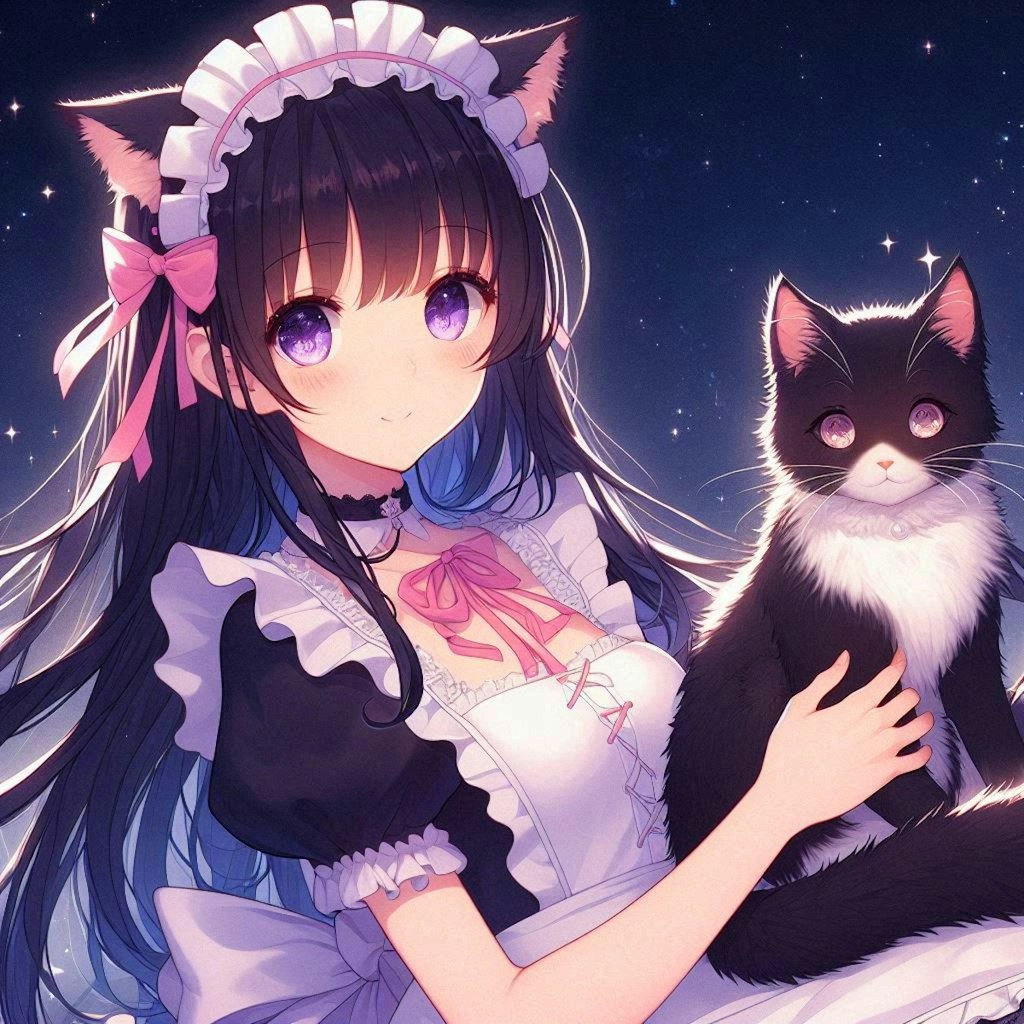 子猫とメイドな、うちの子★その1(12枚)