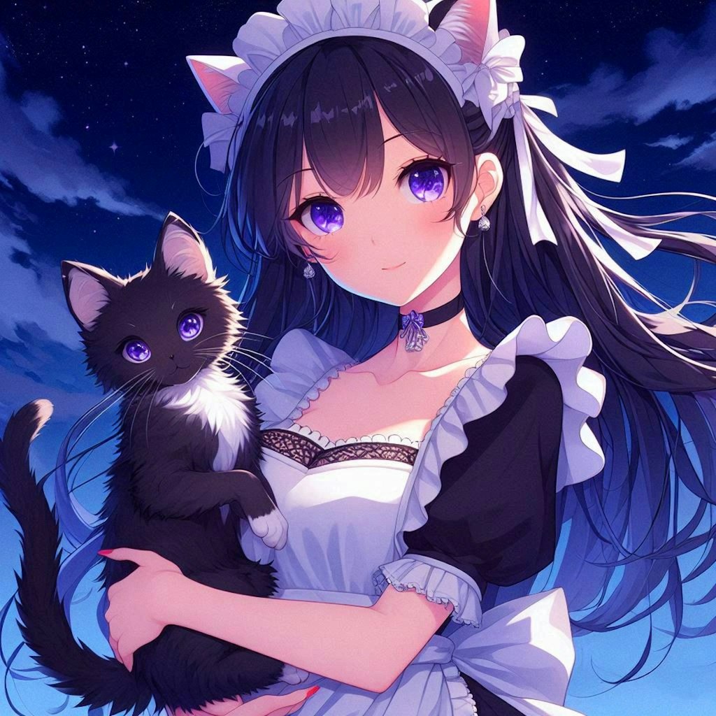 子猫とメイドな、うちの子★その1(12枚)