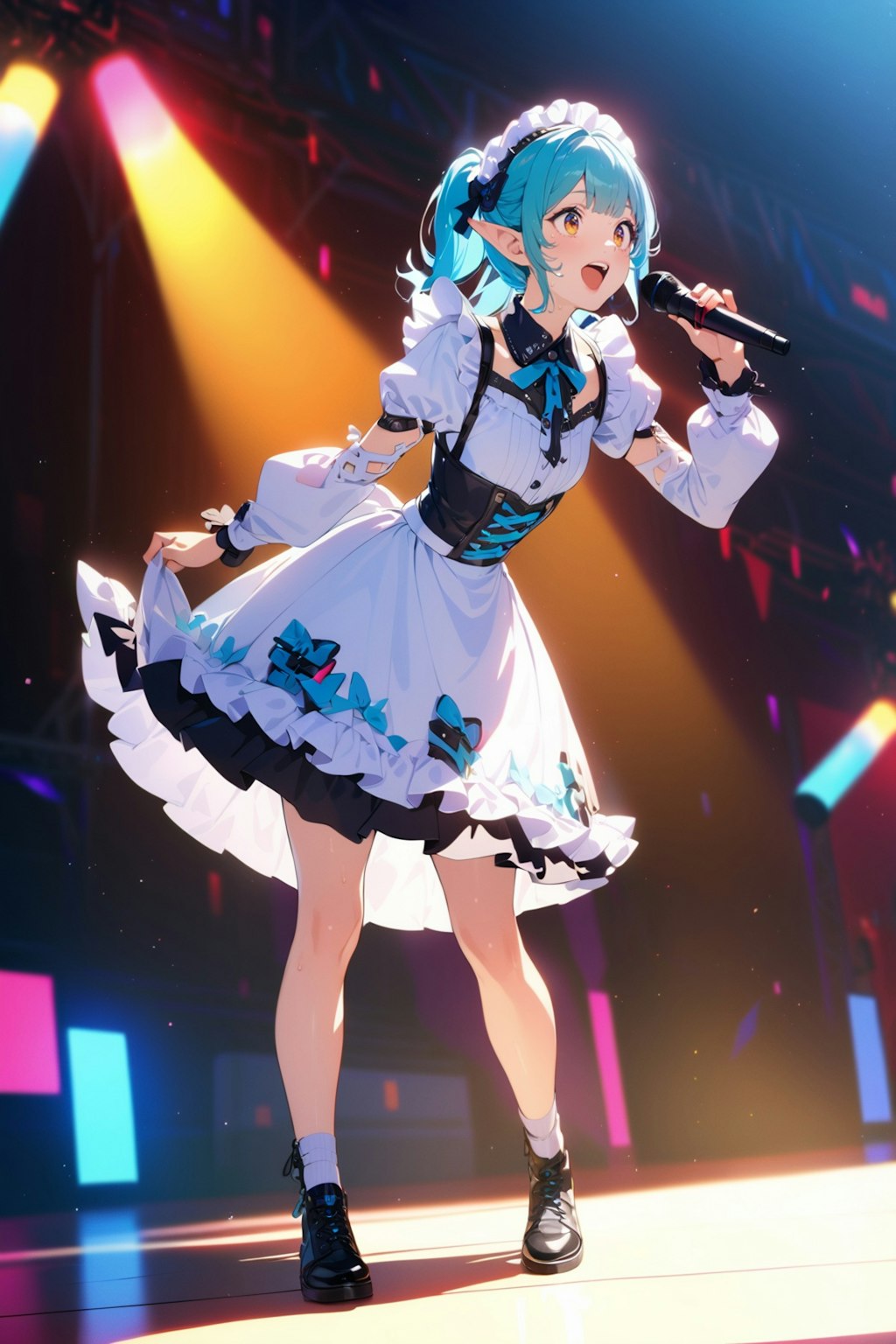 maid on stage