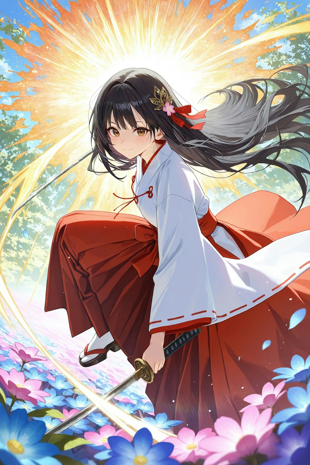 異世界神社の巫女さん（神楽さん）