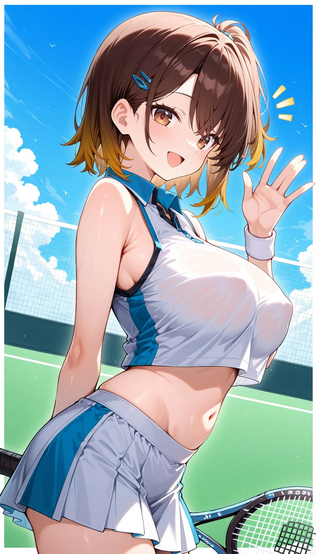 結衣先生のテニス授業