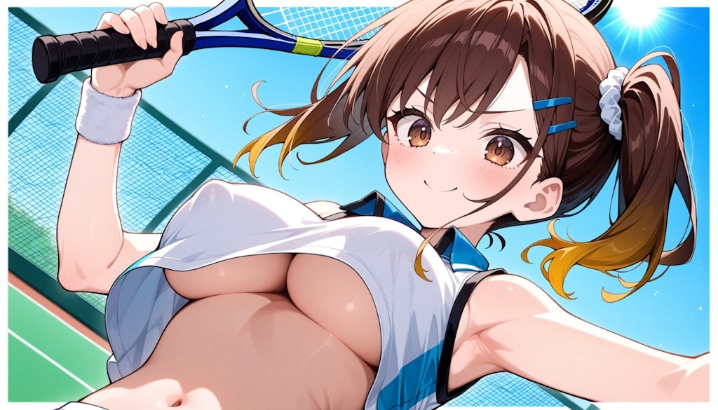 結衣先生のテニス授業