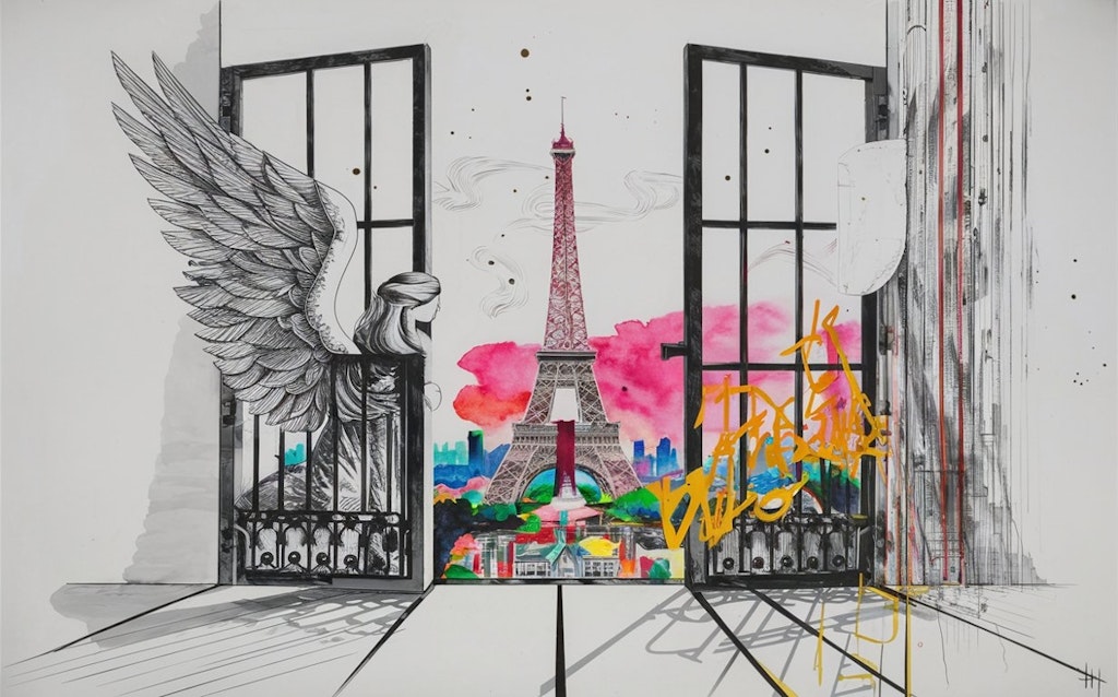 Gateways to Paris: A Monochrome Flight in Color