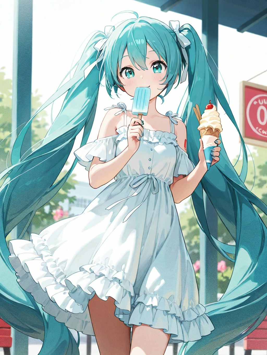 アイスクリーム二刀流