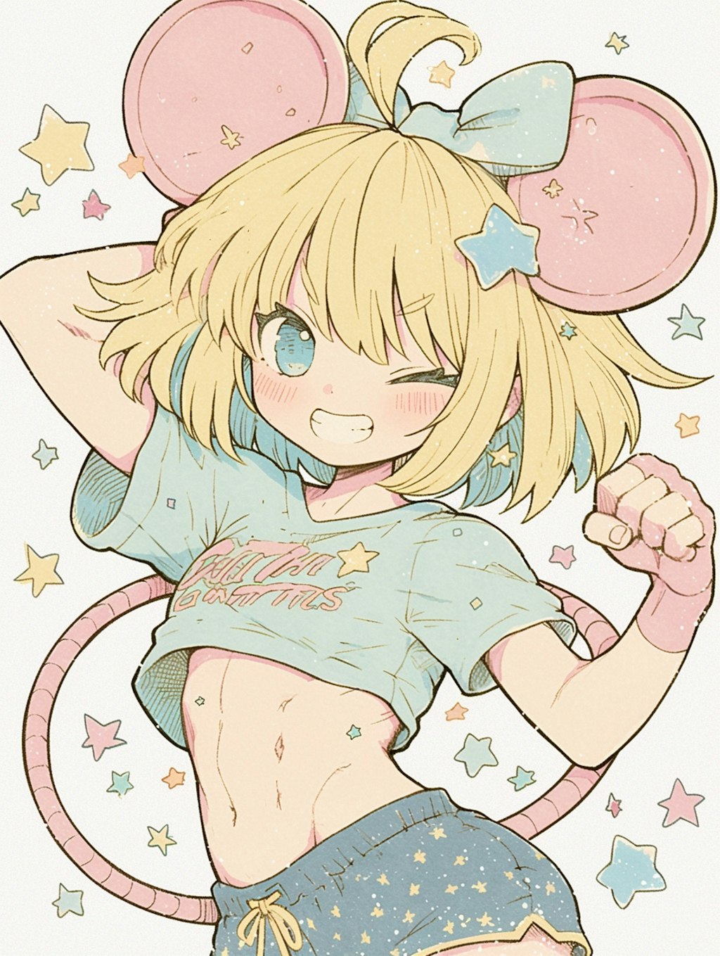 腹筋ねずみガール🐭