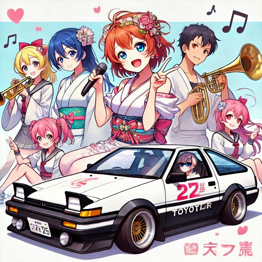 ラブライブキャラとAE86