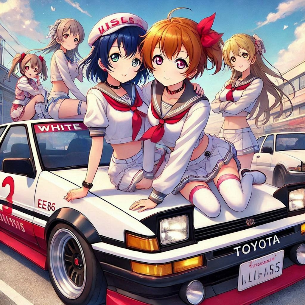 ラブライブキャラとAE86