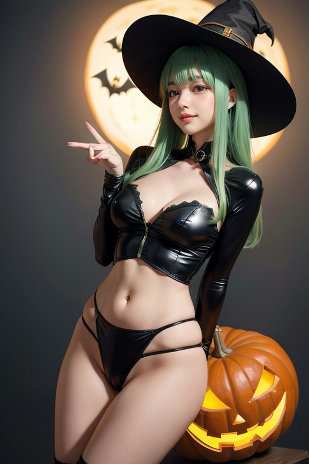 ハロウィンコスプレ グリーン5