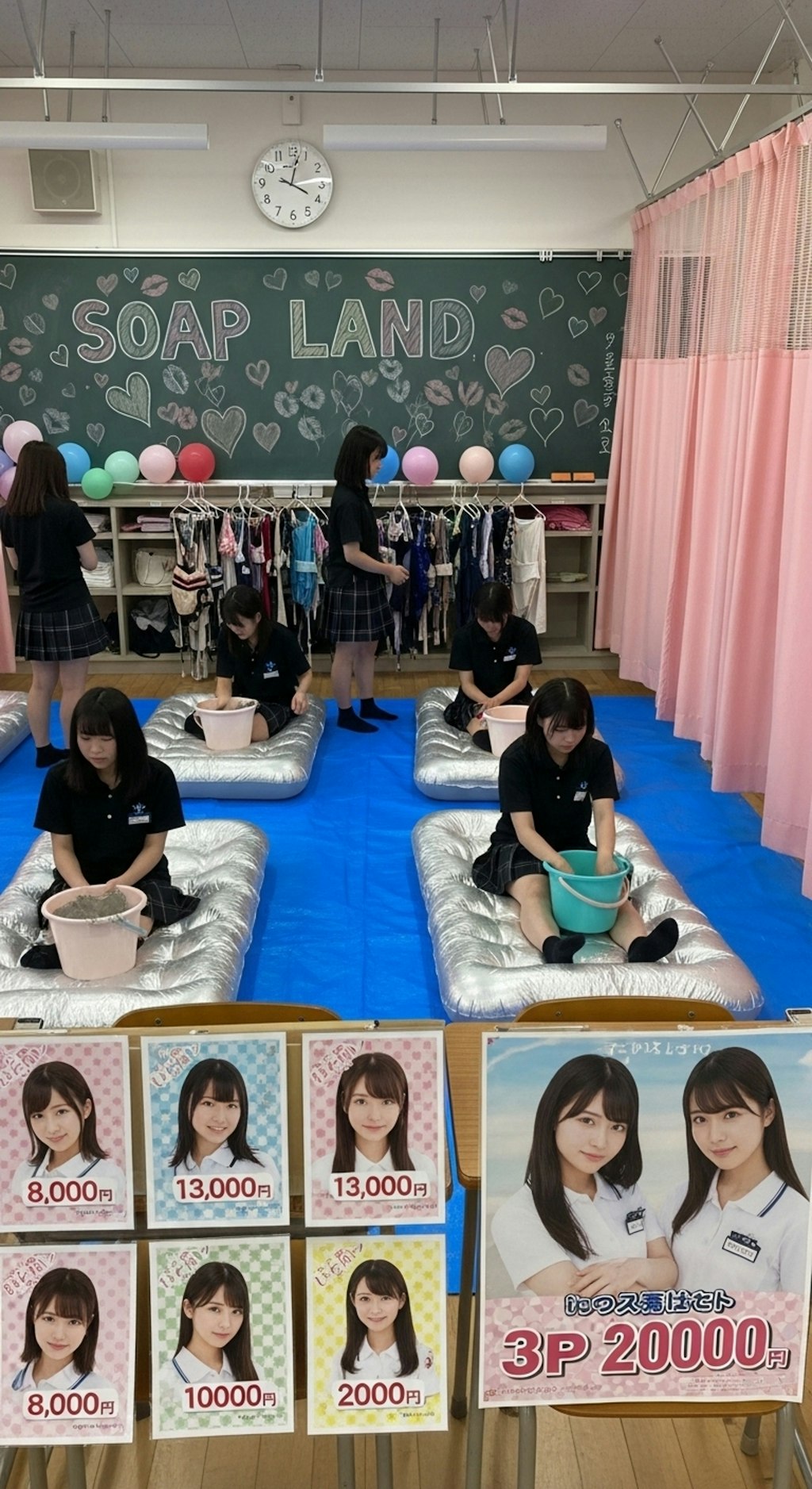 文化祭の準備中