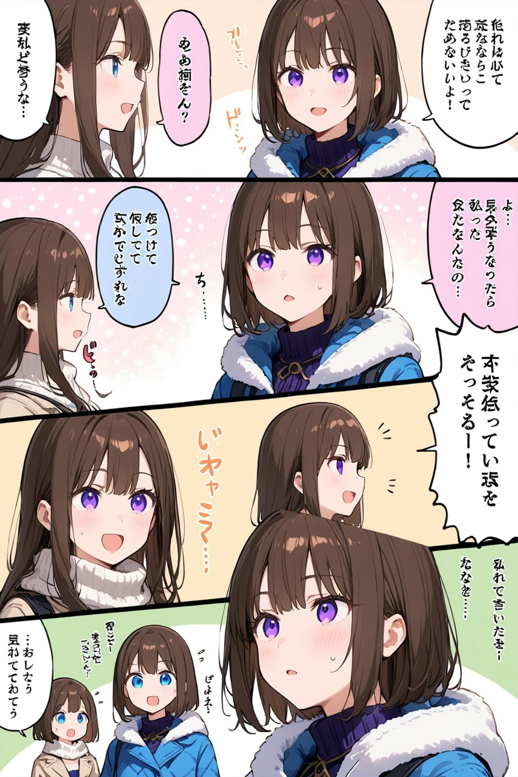 女の子の日常を漫画で