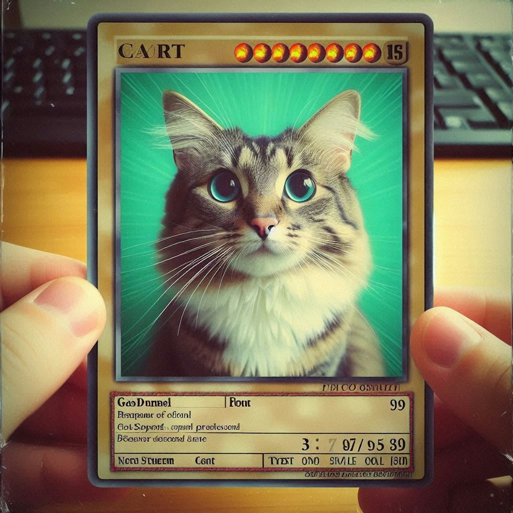 遊戯王カード化した猫