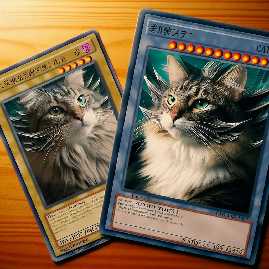 遊戯王カード化した猫