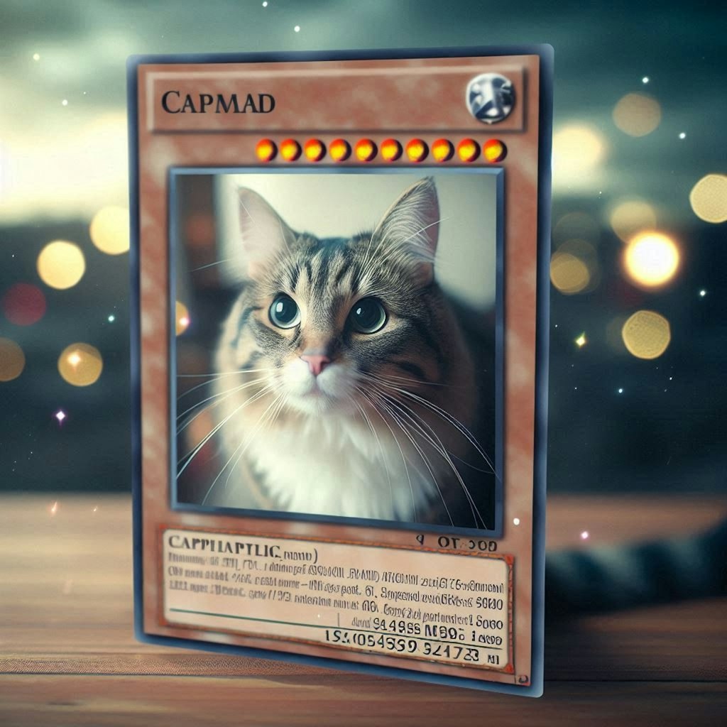 遊戯王カード化した猫