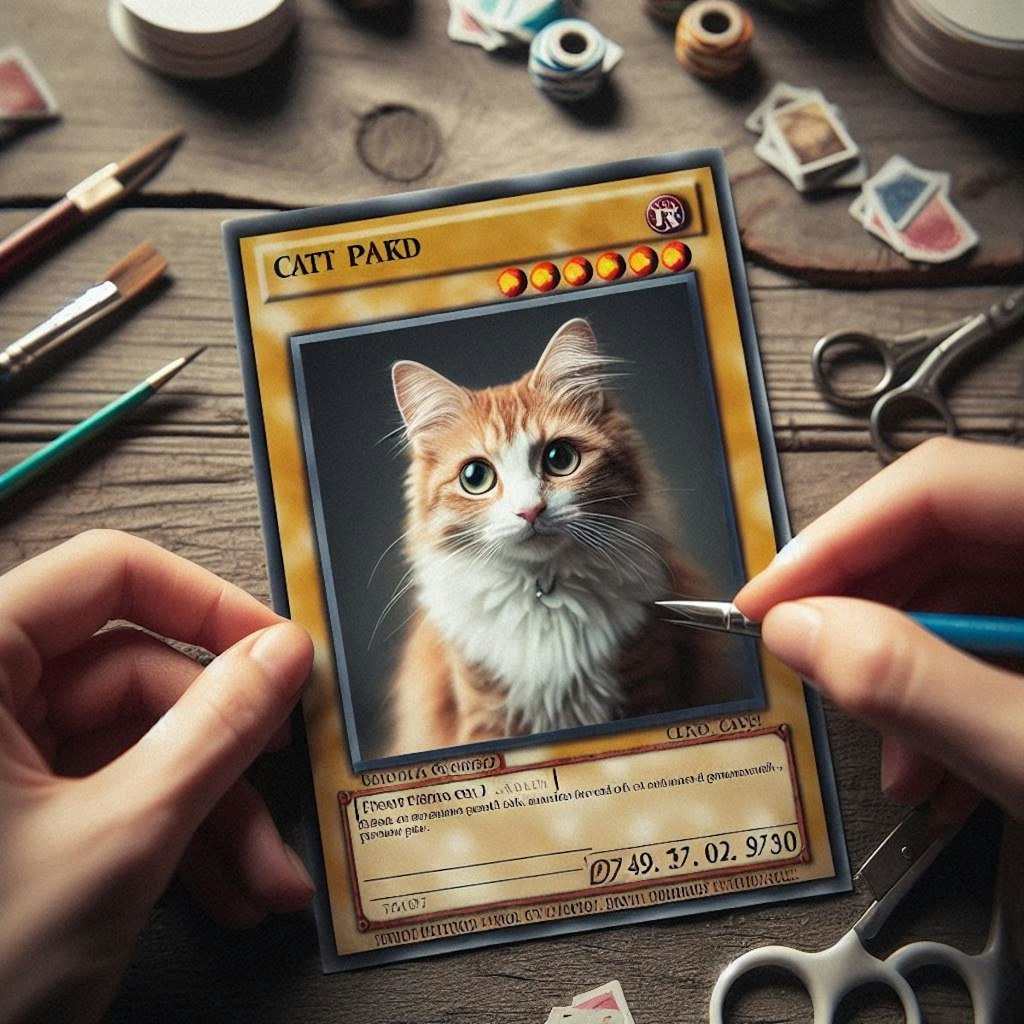 遊戯王カード化した猫