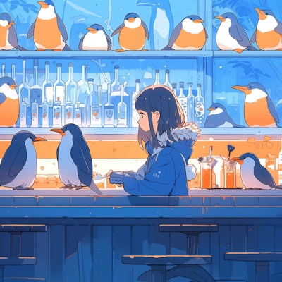 ペンギンさんカフェ、夜の部
