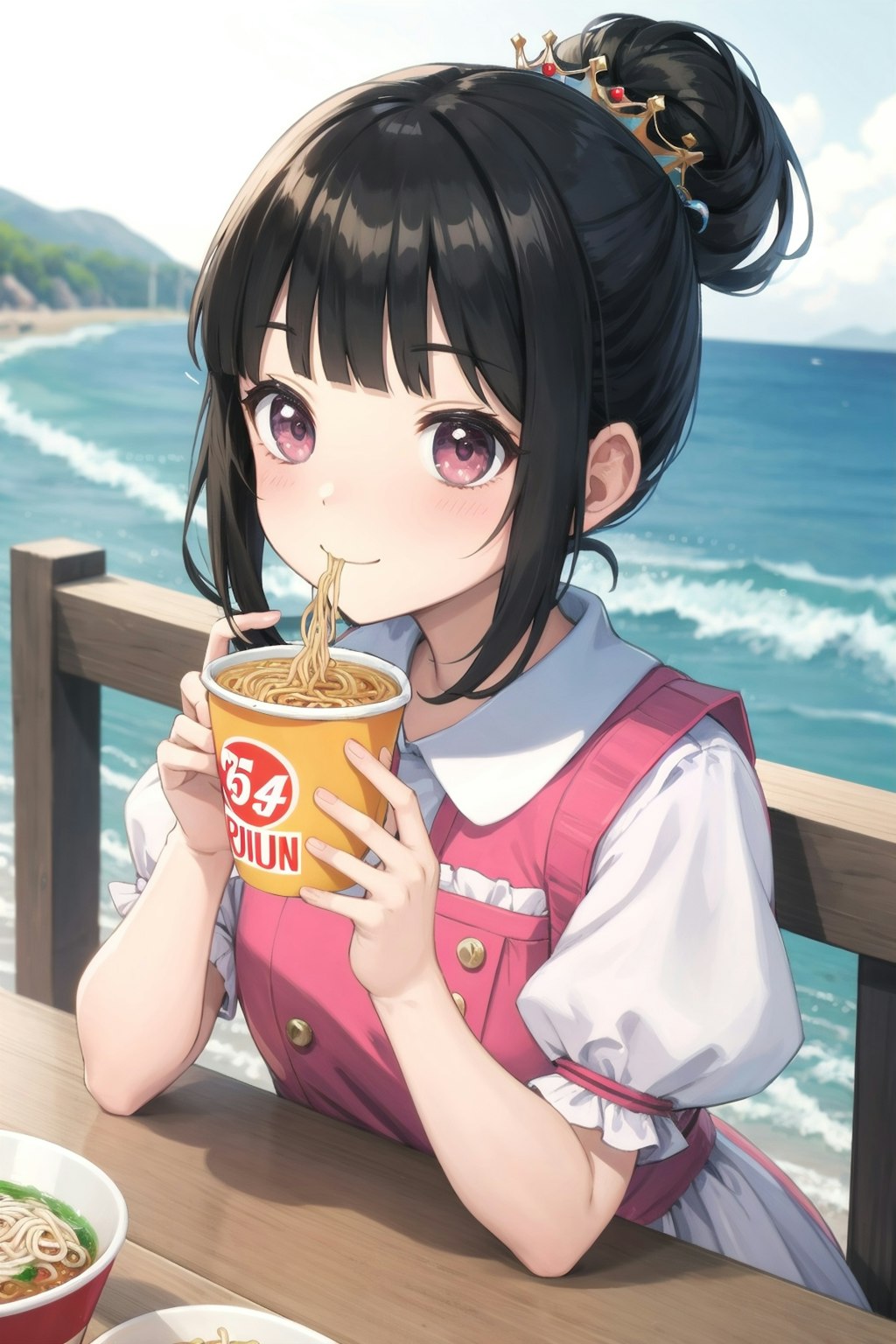 今日は海鮮麺さんといっしょです