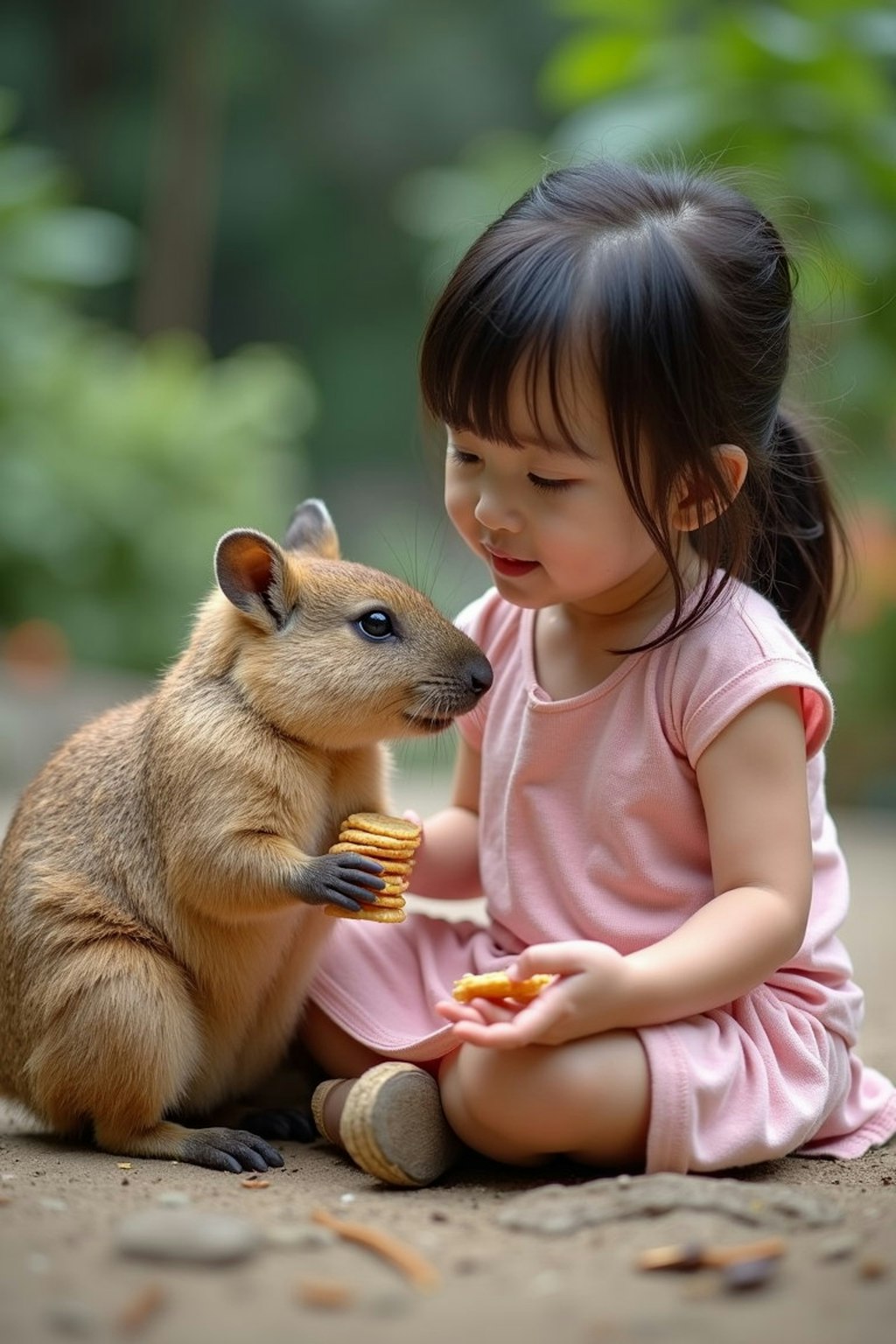 少女と動物(8枚)