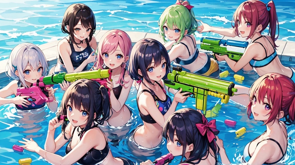 water gun Battle