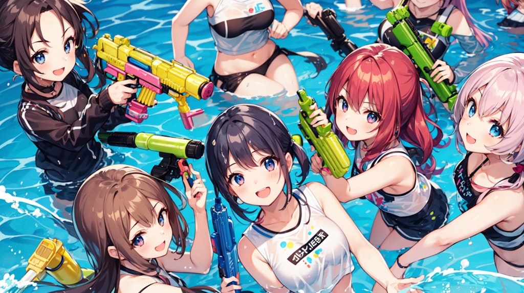 water gun Battle